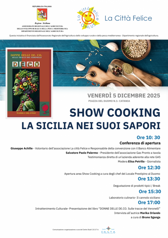  SHOW COOKING: LA SICILIA NEI SUOI SAPORI